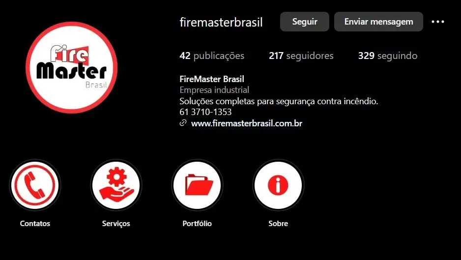 Instagram da FIREMASTER Brasil